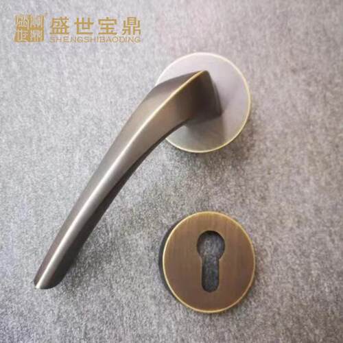 分体室内门锁简约铝合金卧室房门把手FT02-G35型分体锁门锁