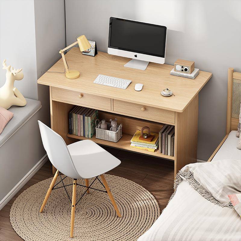 小桌子简易出租屋书桌女生卧室写字桌简约小型家用电脑桌椅小户型