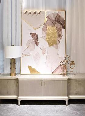 意式轻奢电视柜客厅北欧地柜小户型卧室储物柜简欧实木餐边柜墙柜