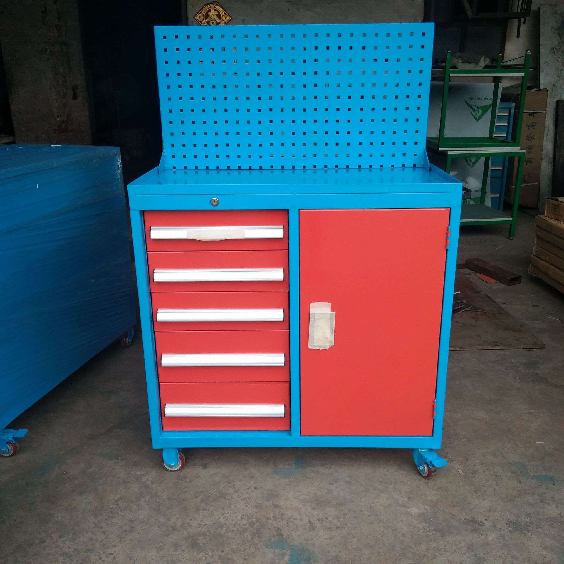 五金车间手推车维修工具车重型多功能工具柜汽修抽屉式移动工具车