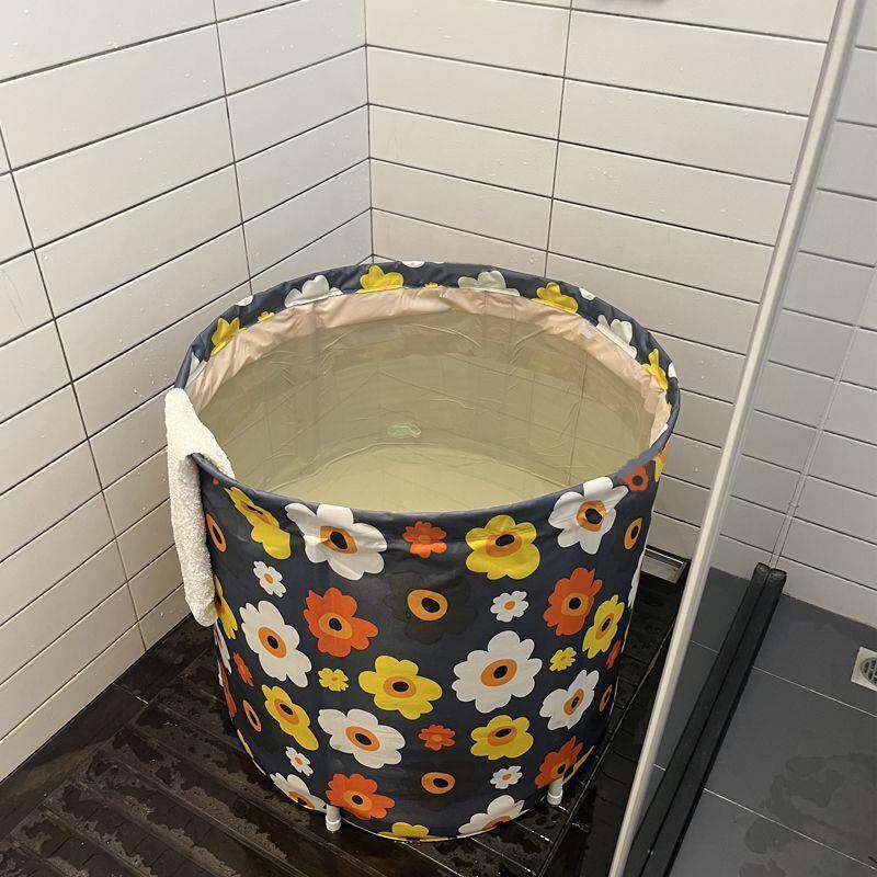 巨厚折叠加厚浴桶泡澡桶成人家用洗澡桶大人浴盆塑料沐浴桶澡盆