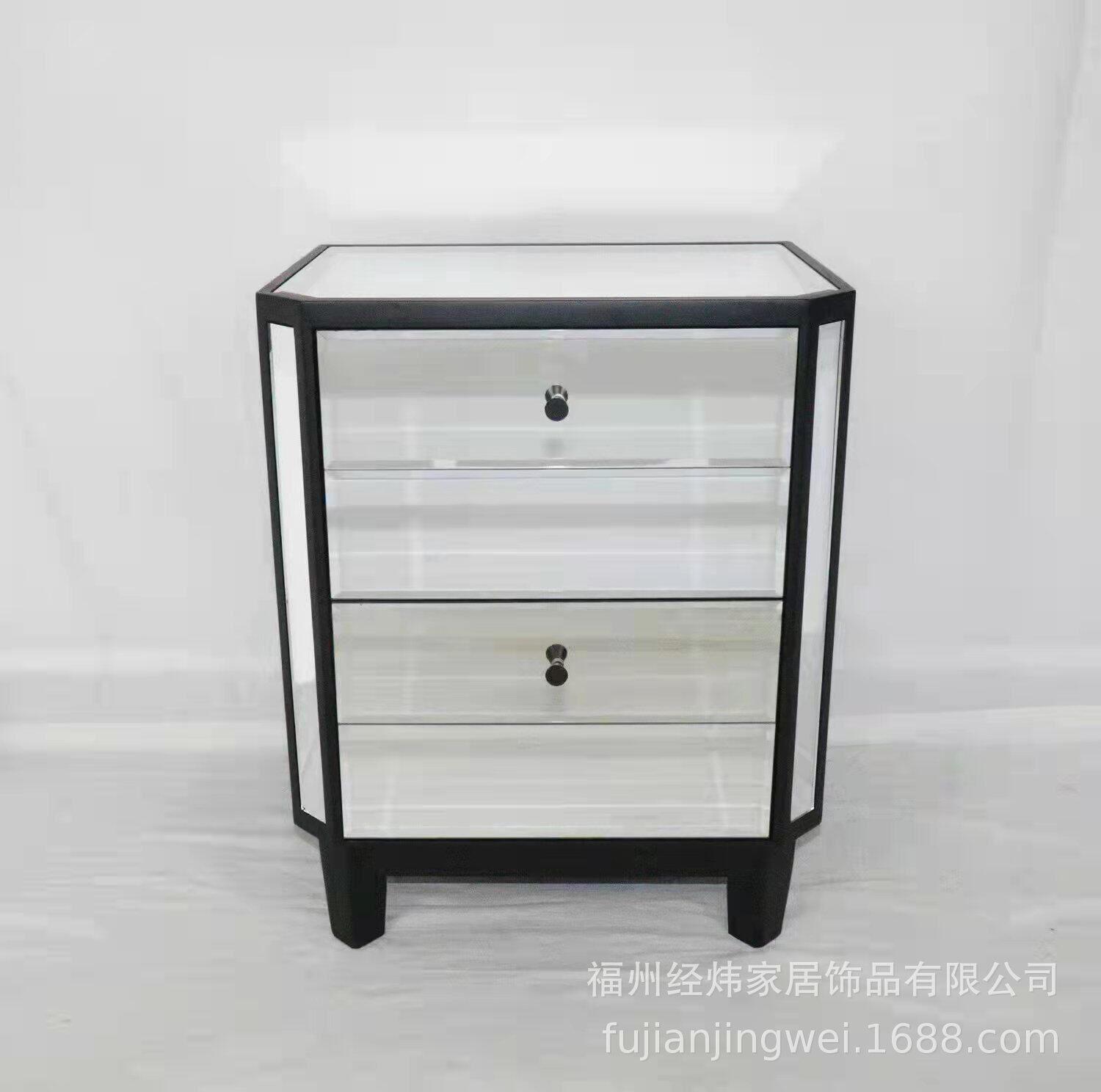 工厂批发床头柜卧室豪华床边柜带抽屉镜面床头浴室厨卫柜简约现代