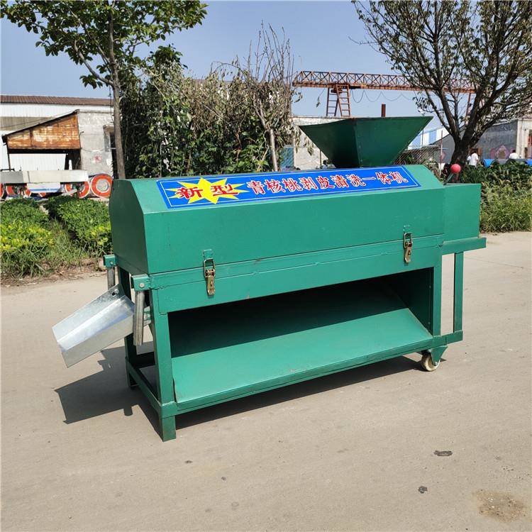 小型家用去核桃青皮剥皮清洗一体机山核桃脱皮机