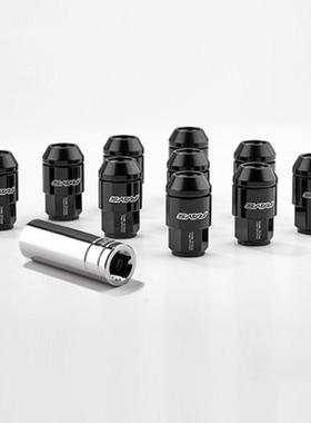 20pcs锻造螺帽螺母铁+铝二合一螺母42mm长Hex:19mm12*1.5