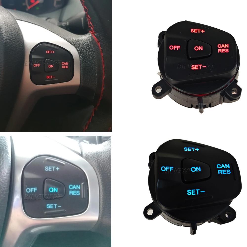 适用福特MK7MK8翼搏福睿斯新嘉年华多功能方向盘按键定速巡航改装