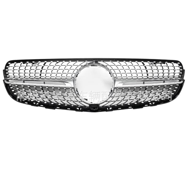 适用于16-19奔驰GLC253中网格栅奔驰外观件改装无损安装