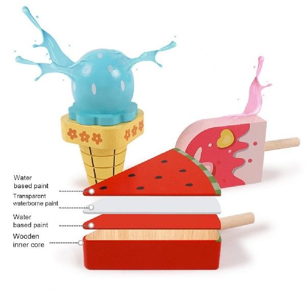Compact 8Pcs Fashion Parent-child Interactive Dessert Ice