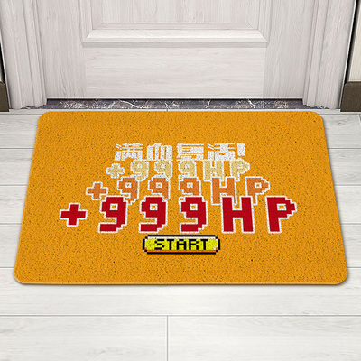 入户门地垫创意搞笑门垫平安进门丝圈地毯家用门口欢迎回家脚垫子