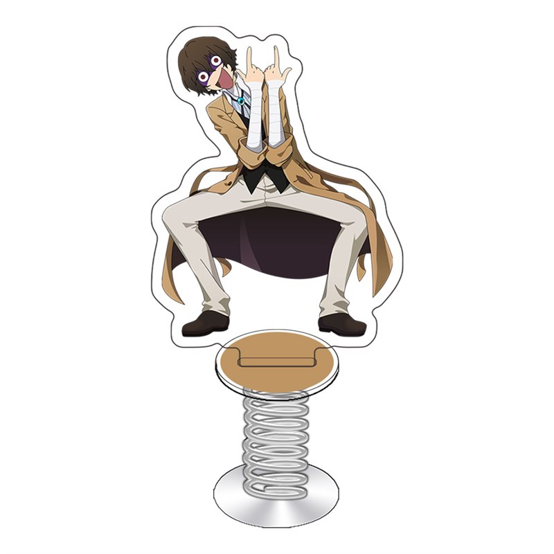 文豪野犬摇摇乐中原中也太宰治中原中也太宰治中岛敦弹簧立牌摆件