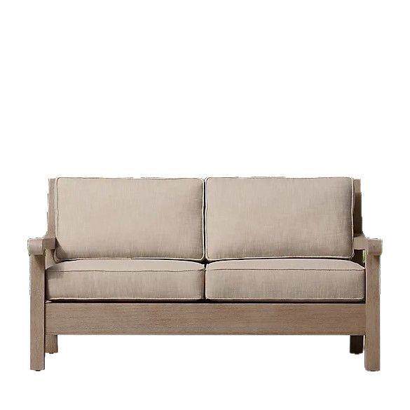 户外休闲别墅酒店庭院家具室外露天防水防晒简约柚木沙发茶几组合