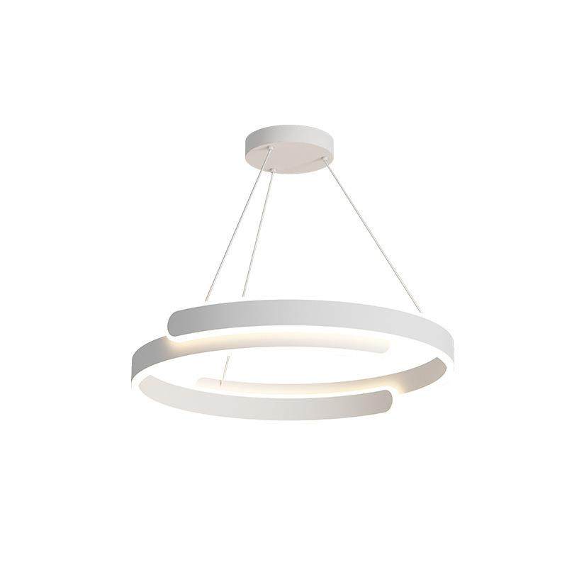 环形卧室吊灯现代简约上下发光护眼餐厅吊灯新款极简风铝材吊灯,家装灯饰光源,智能吊灯,淘宝优惠券,粉丝福利购,淘宝优惠卷