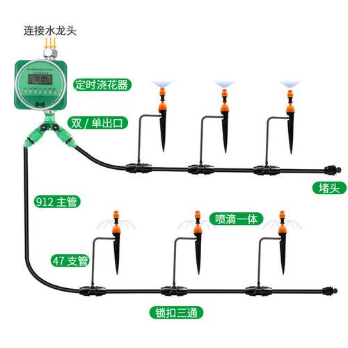 智能雨感型定时自动浇花浇水器灌溉控制器懒人植物滴水器
