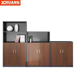 办公家具文件柜矮柜木质资料柜收纳柜茶水柜带锁办公室高低组合柜