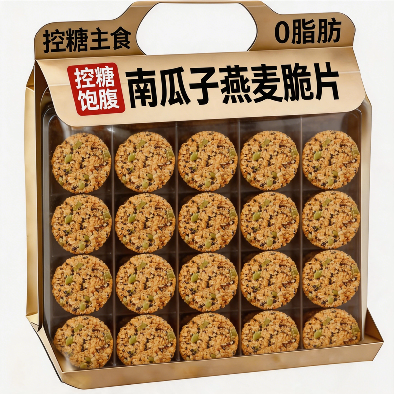 央妈推荐！南瓜籽燕麦脆片非油炸谷物零食低脂代餐早餐独立包解馋