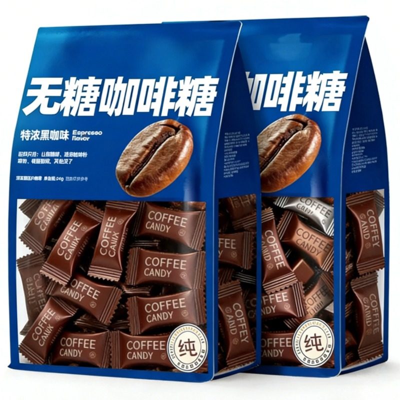 无糖0脂特浓costa咖啡糖豆原装进口正品官方旗舰店俄罗斯糖果批发