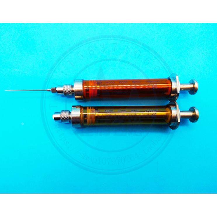 实验室色谱棕色玻璃针筒10ml 高精度气密性进样器 避光耐腐蚀针管