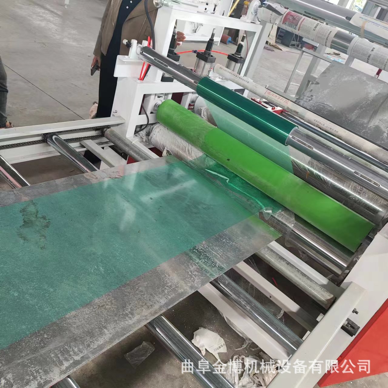 冷裱金属板自带粘透明PVC覆膜机