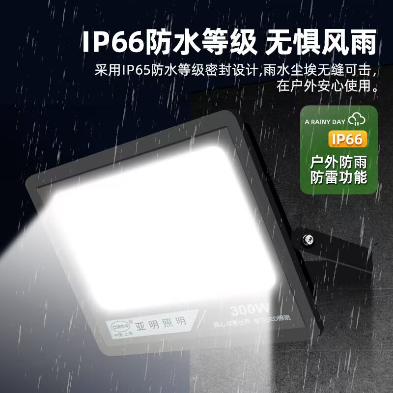 亚明黑壳贴片投光灯IP66户外