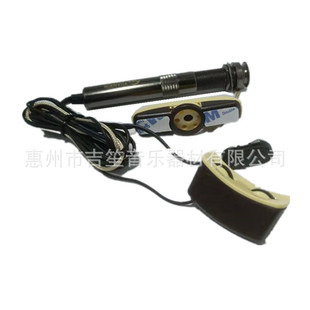 木吉他音孔拾音器尾钉式笔管拾音器A-202带麦克风吉他配件