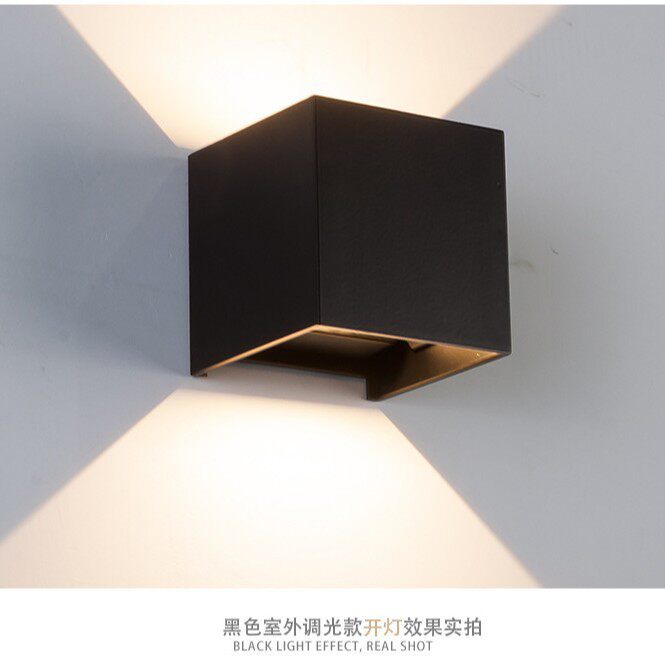led户外壁灯庭院别墅围墙壁灯方形酒店床头过道铝材 led壁灯