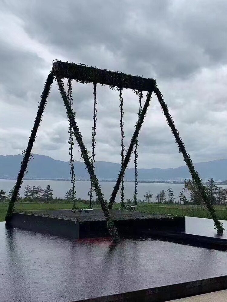 户外网红打卡数字水幕瀑布设备