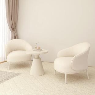 现代轻奢酒店接待沙发桌椅组合售楼部单人洽谈沙发客厅阳台休闲椅