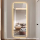 网红智能LED全身穿衣镜无框带灯光服装 店试衣镜理发店家用玄关镜