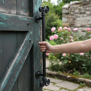 现代简约复古铁艺工艺特大号门拉手壁饰创意个性抽屉橱柜衣柜门柜