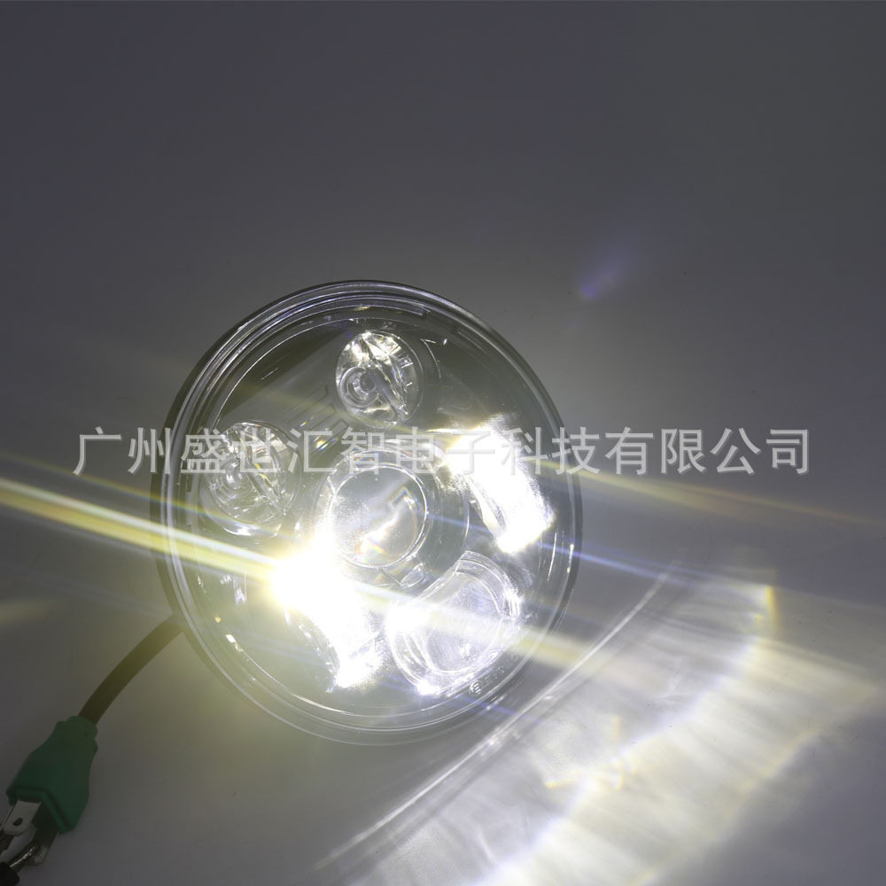 5.75寸前大灯led大灯 45W机车改装配件壳复古前照灯