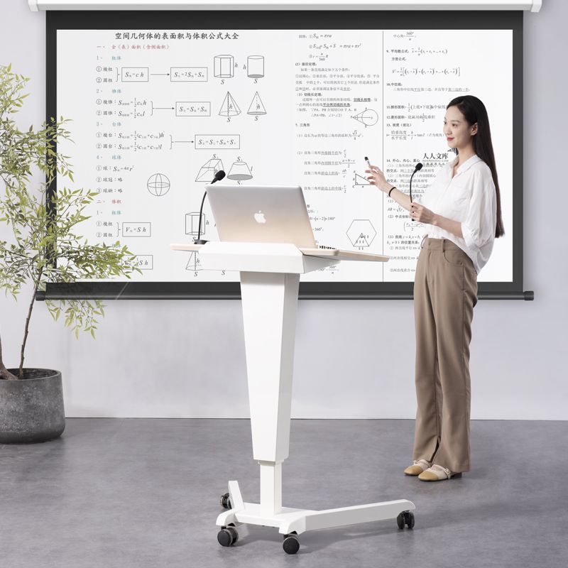 现代简约可移动升降演讲台