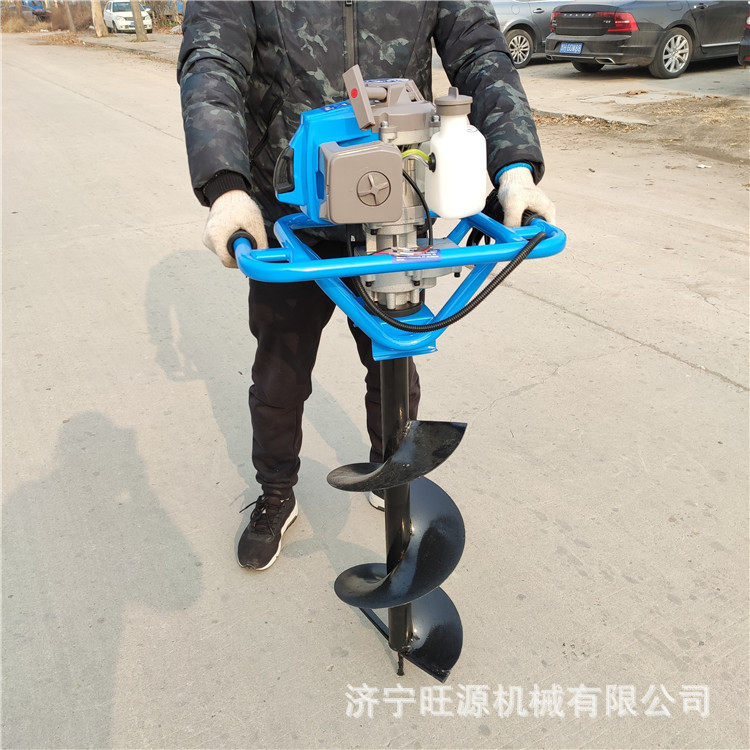 四冲程汽油挖坑机 手提式小型挖坑机 螺旋式汽油钻眼机