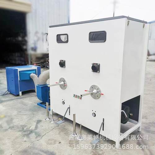 双口开松充棉机 抱枕充棉机 玩具枕芯棉散棉填充机