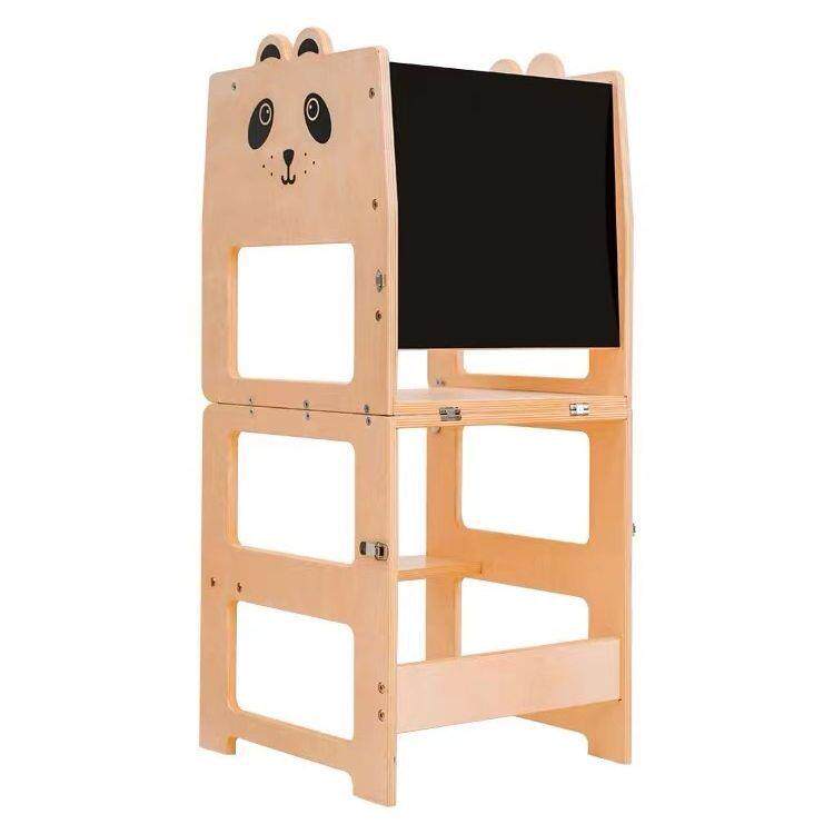 儿童多功能学习塔黑板垫脚凳实木卡通宝宝椅家用桌椅洗手凳