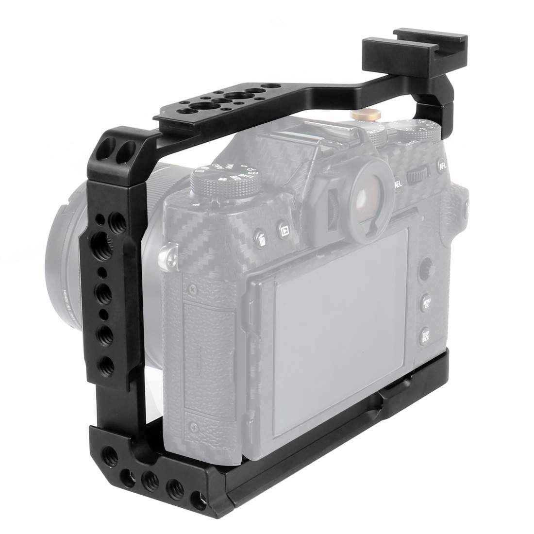 BGNing铝合金兔笼适用富士XT20/XT30保护框冷靴补光灯等扩展配件