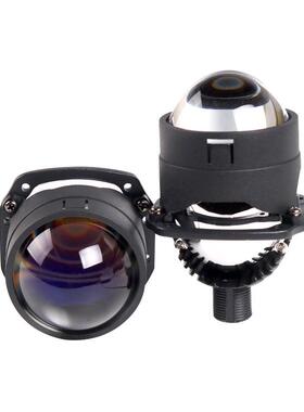 三为车灯SANVI黑卫士2.5寸蓝膜LED双光透镜大灯35W6000K前大灯