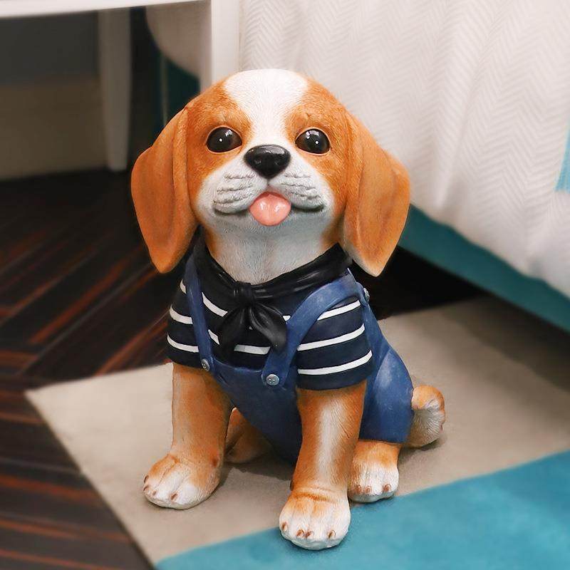 如果家居创意家有爱犬狗狗装饰摆件个性树脂工艺小狗存钱罐