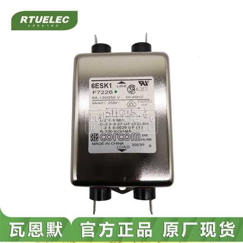 20ESK6  8-6609088-4 F7585B     CORCOM  TE 电源滤波器