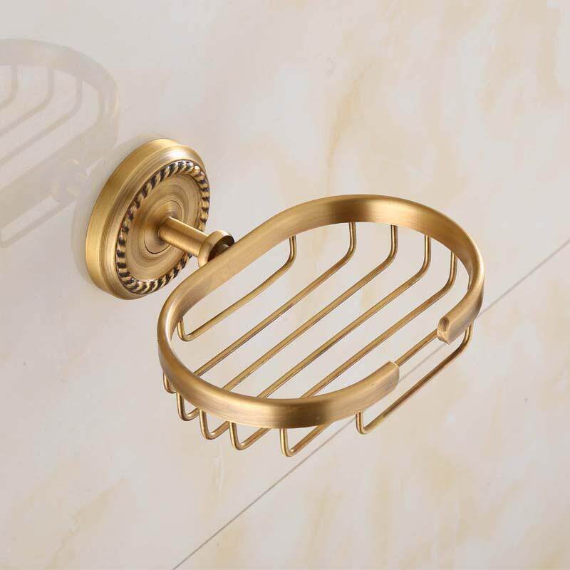 热销款工厂卫生间挂件古铜仿古欧式古典放香皂盒肥皂盒皂网架