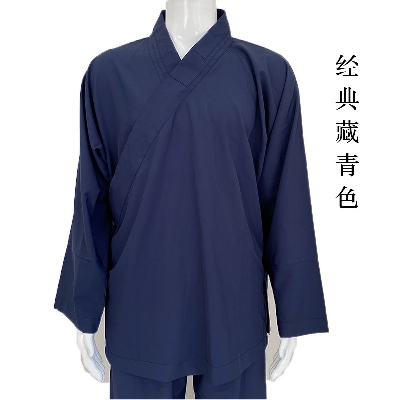 速发新款道士服三清领短袍四季款透气清爽道袍太极服练功服运动灵