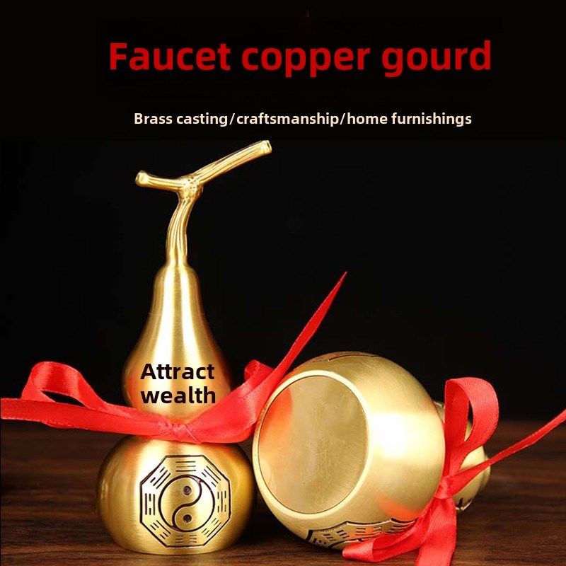 速发铜五芦葫钱摆件挂件家居芦开口铜葫  八卦铜葫芦