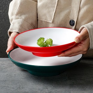 速发台德密盘餐具小炒餐胺小龙虾菜盘饭店酒店上汤盘子商菜凉用盘