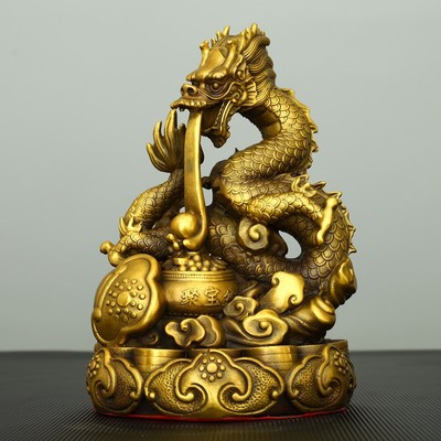 速发纯铜十二生肖摆件全套 大小号铜鼠铜牛虎兔龙蛇马羊猴鸡狗猪
