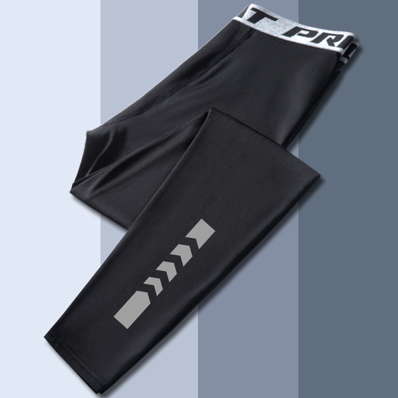 速发运动紧身裤士底加绒冬季男动田径运打跑步篮球高弹力压缩训练