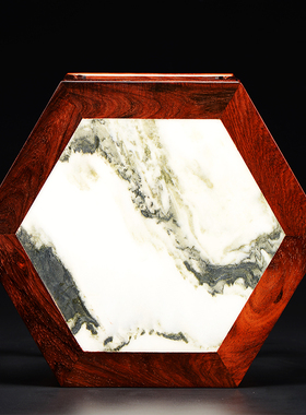 老挝大红酸枝木镶云石面板花盆底座实木中式奇石佛像红木底座摆件