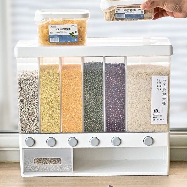 推荐Automatic Sealed Rice Storage Box Wall Mounted Cereal Gr 饰品/流行首饰/时尚饰品新 其他DIY饰品配件 原图主图