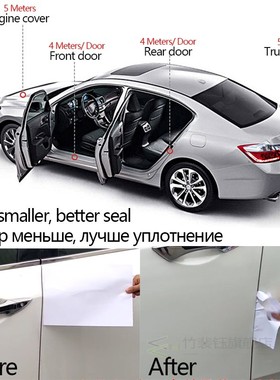 5Meters Car Door Seal Strips Sticker B Shape Weatherstrip Ru