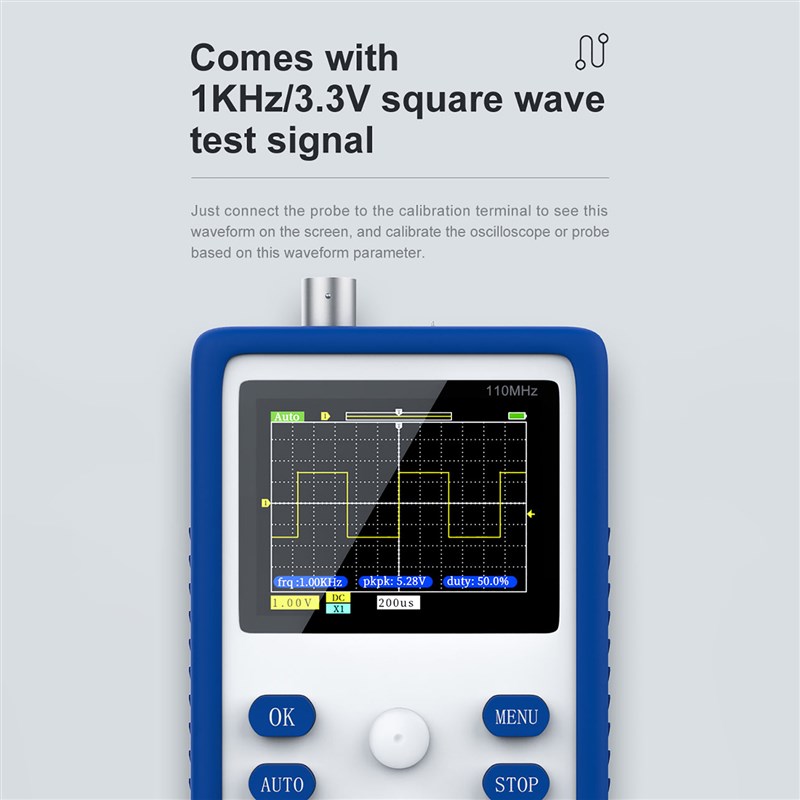 FNIRSI-1C15 Digital Oscilloscope 500MS/S Sampling Rate with