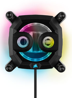 美商海盗船(USCORSAIR)XH305i黑色两件式硬管CPU水冷式散热器RGB3