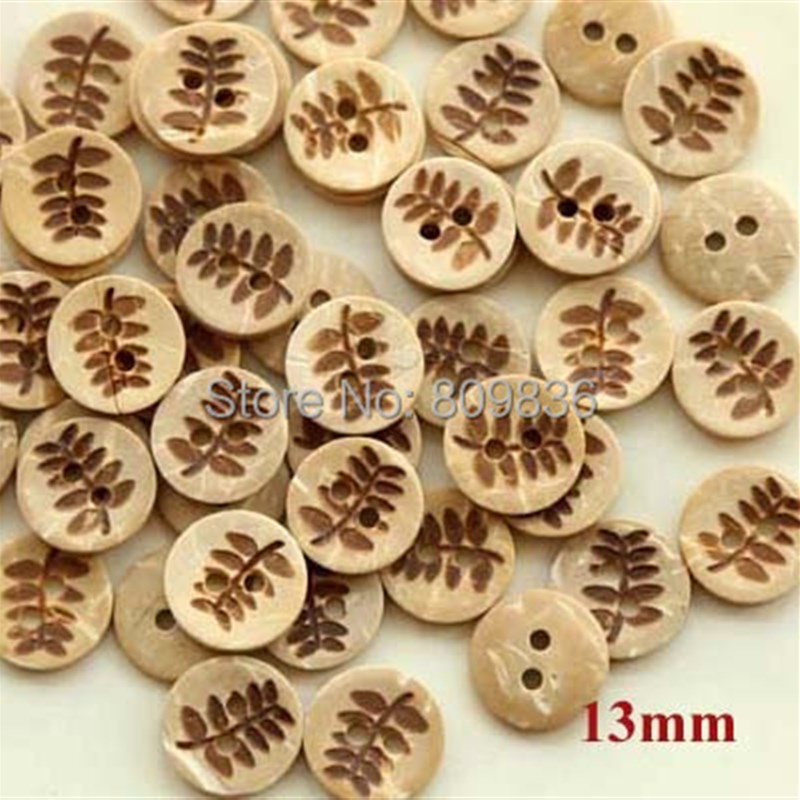 Tamanho 50 tamanhos: 11-18mm bot?es com design de folha de