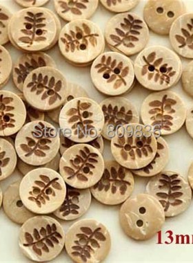 Tamanho 50 tamanhos: 11-18mm bot?es com design de folha de